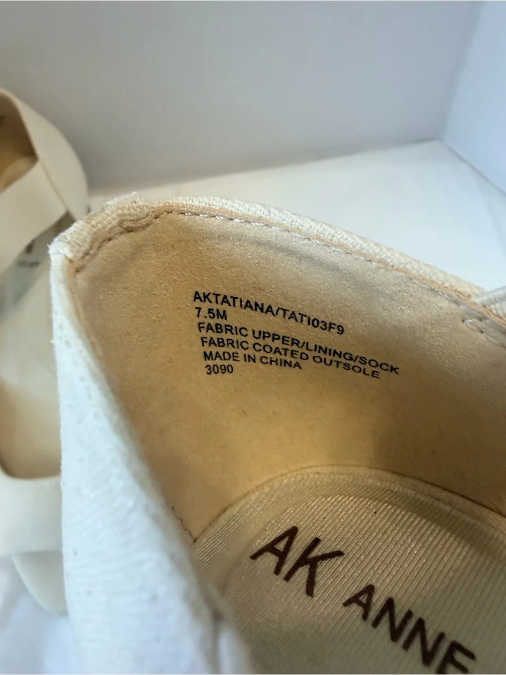 Anne Klein iFlex Tatiana Women's Cream Wedge Sandal 7.5